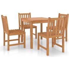 vidaXL 5 Piece Garden Patio Dining Set, 1 Table incl. 4 Chairs