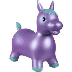 Animal Caballitos de Madera QHP Juguete para caballos Jumpy Pearl Violet