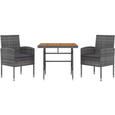 vidaXL Poly Rattan Garden Patio Dining Set