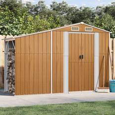 Outbuildings vidaXL Garden Shed Brown 277 x 93 x 179 cm