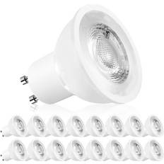 Light Bulbs Luxrite MR16 GU10 Dimmable LED Light Bulbs 50W Halogen Equivalent 5000K Bright White 500 Lumens 16-Pack