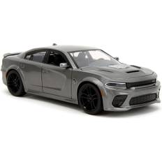 Spielzeuge Jada Toys Fast and Furious Auto Dodge Charger 1:24, grau Modellauto 2021 Dodge Charger SRT Hellcat aus dem Film Fast & Furious 10, Die Cast Car ab 8 Jahre mit Teilen zum Öffnen, 19cm