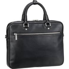 Leonhard Heyden Tassen Leonhard Heyden Montreal businesstas van leer met 14 inch laptopvak unisex Zwart 1 maat