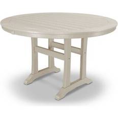 Plastic Outdoor Dining Tables Polywood Nautical Trestle 48""