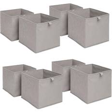 OHS Pack of 8 Plain Folding Cube Storage Box