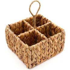 Carré Porte-Ustensiles Geko Square Raffia Weaved Cutlery Holder Porte-Ustensiles