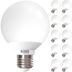 LED Lamps Sunco Lighting 10 pack vanity globe bulbs g25 led for bathroom mirror 40w equivalent