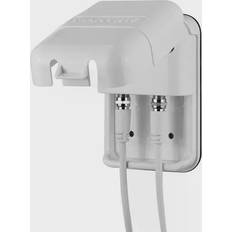 MaxView Twin Außensteckdose Weiß