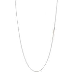 Curb Chain Necklace Silver