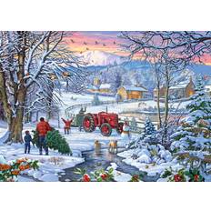 Jigsaw Puzzles Gibsons Bringing Home the Tree