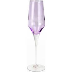 Blue Champagne Glasses Vietri Contessa Lilac Champagne Glass