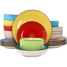 24 piece dinner set Elama Sebastian 24 Double Dinner Set