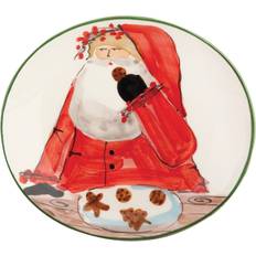 Vietri Old St. Nick Holiday Collection Italian Cake Plate