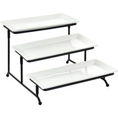 Microwave Safe Serving Trays Elama 3 Tier Serveware Set Tiered Serving Tray