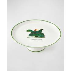 Green Cake Plates Spode Kit Kemp Doodles Stand 9.4cm H X 27.2cm W Cake Plate
