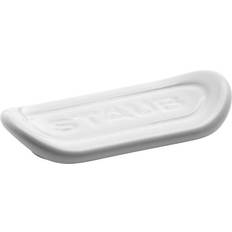 Ceramica Porta Utensili Staub Utensil Rests, White, Set of 4 Porta Utensili