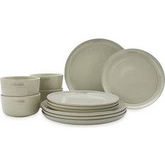 Staub Dinner Sets Staub Ceramic Dinnerware 12-pc White Truffle Dinner Set