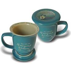 Turquoise Cups You Are An Amazing Woman Coaster Mug Taza 4pcs