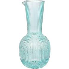 Blue Water Carafes Elle Amber Ring Lid Water Carafe