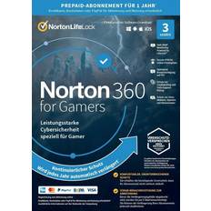 Norton Software per Ufficio Norton 360 for Gamers 2024, 3 Geräte 1 Jahr, Download