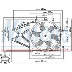 CPU Water Coolers Nissens Car Fan Radiator 85190