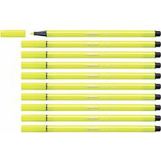 Stabilo Marker Pen Fluorescent Yellow 10-pack