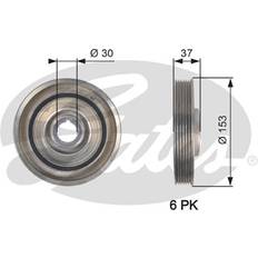 Engine Parts Gates TVD1090 Riemenscheibe Kurbelwelle