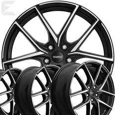 Dezent to dark fur hyundai santa fe 7.5x18 5x114.3 black/polished h8e