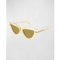 Bottega Veneta Eyewear Women's Sunglasses - Yellow/Gold/Brown