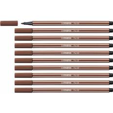 Stabilo Pen 68 Brown Felt-tip Pens Set of 10