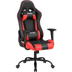 Gaming Chairs BestOffice Gaming Chair Chair Desk Chair with Lumbar Support Headrest Armrest Task Rolling Swivel Ergonomic E-Sports Adjustable PC Gamer Chair Red