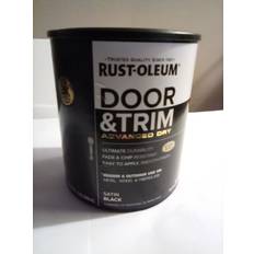 Black Paint Rust-Oleum ct door trim advanced dry ultimate durability satin Black