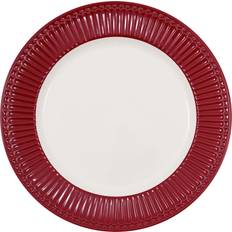 Greengate Tallerkener Greengate Alice Claret Red dinner plate Flad tallerken