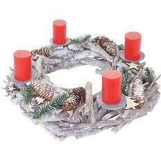 Tischkranz XXL rund, Weihnachtsdeko Adventskranz