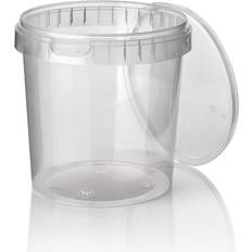 Plast - Transparent Kopper Starpak Plastikbeholder Med Låg Stor Kop