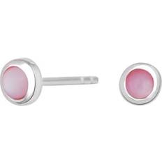 Nordahl Jewellery Örhängen Nordahl Jewellery Noa Kids Örhängen Med Rosa Pärlemor - Silver