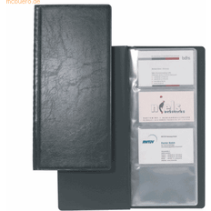 Business Card Holders Durable VISIFIX 128 Business Card Album Black