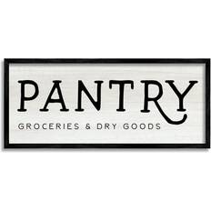 Home goods wall art Stupell Industries Rustic Pantry Sign Text Groceries Dry Goods Wall Framed Art