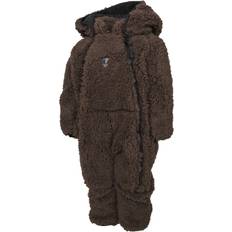 9-12M Fleecejakker Lindberg Muddus Pile Vindfleecedress, Dark Brown