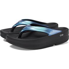 Blue - Women Flip-Flops Oofos OOmega OOlala Luxe Atlantis Women's Shoes Blue