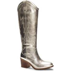 Womens Dirty Laundry Upwind Western Boot Gold GOLD