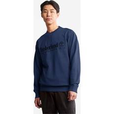 Timberland Jumpers Timberland Mens Embroidery Logo Crew Sweat in Navy Cotton