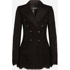 Dolce & Gabbana Blazers Dolce & Gabbana Turlington Lace Blazer Black Lace