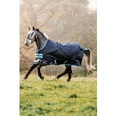 Nylon Hestedekk Horseware Amigo Bravo 12 - Navy/Turquoise