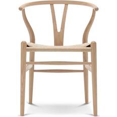 Carl hansen & søn ch24 oak Carl Hansen & Søn CH24 White Oiled Oak and Natural Køkkenstol 76cm