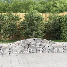 vidaXL Gabioner Bågformade 7 St 400 x 30 x 40/60 cm