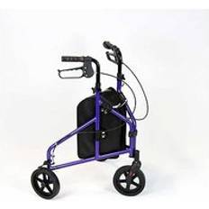 3 Wheel Aluminium Rollator Purple