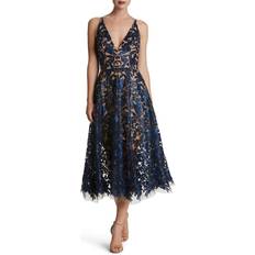 Blair Dress - Navy/Nude