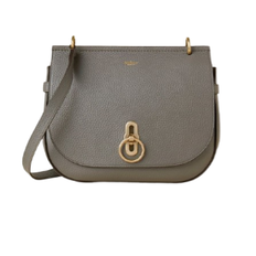 Mulberry amberley Mulberry Soft Amberley Satchel - Charcoal Heavy Grain