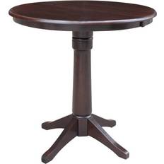 Counter height pedestal table International Concepts 36" Magnolia Round Top Dining Table